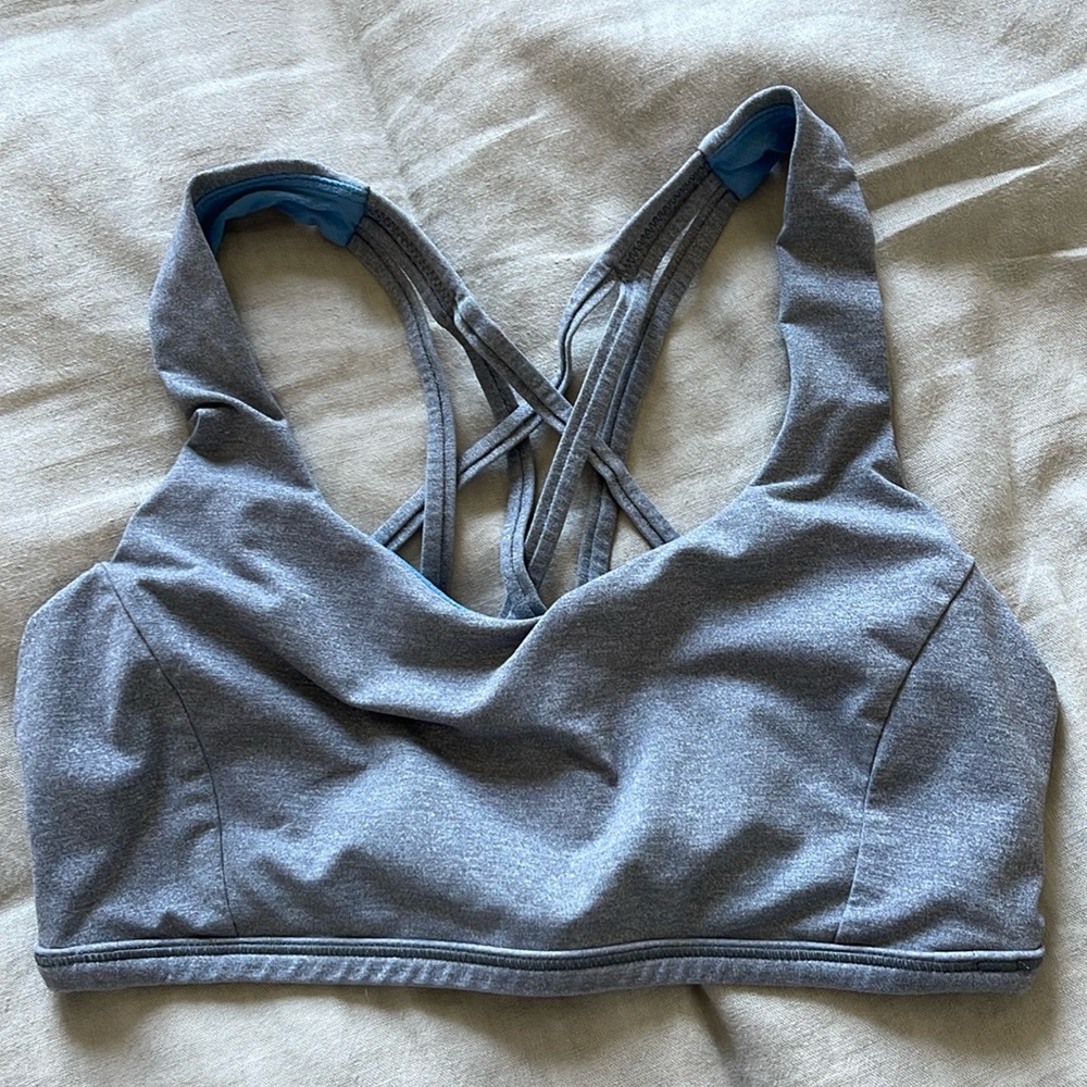 Lululemon sports bra grey size 6